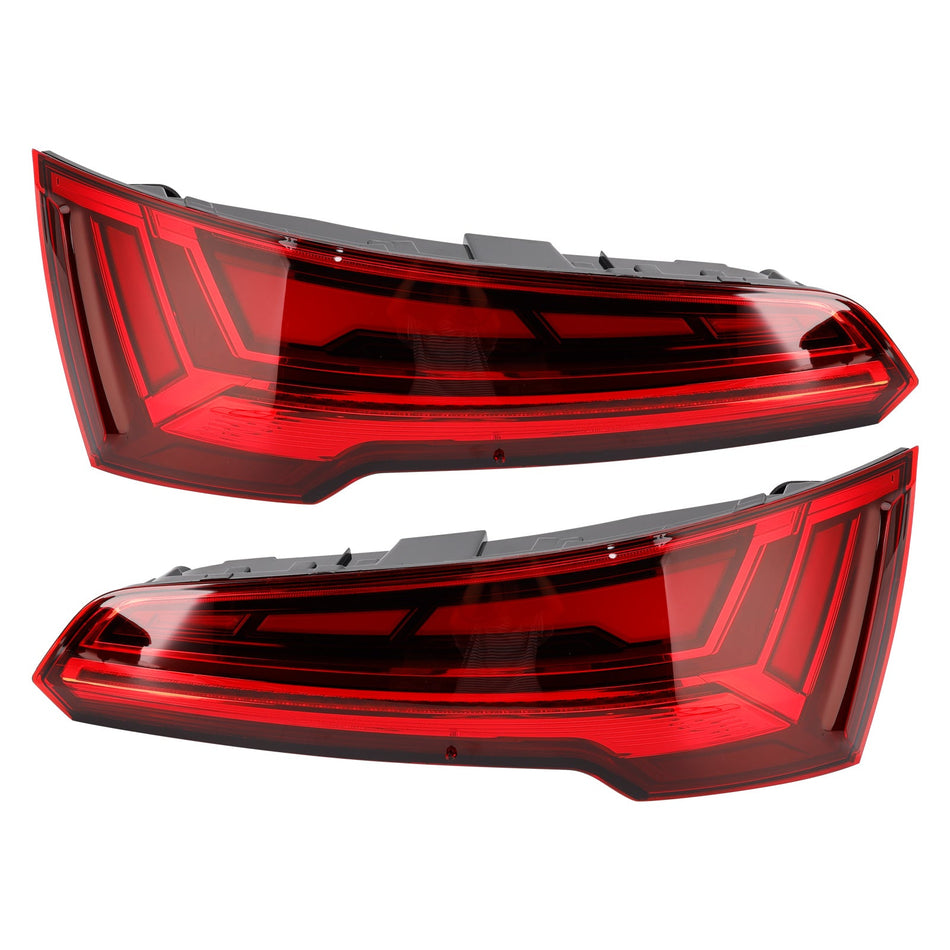 Audi Q5 MK2 FACELIFT 2021-2024用 左+右リアテールライトランプ LED LED 5ピン