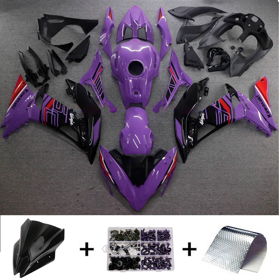 インジェクションフェアリングキット ボディワーク プラスチック ABS カワサキ ER-6F Ninja650R 2017-2019 に適合
