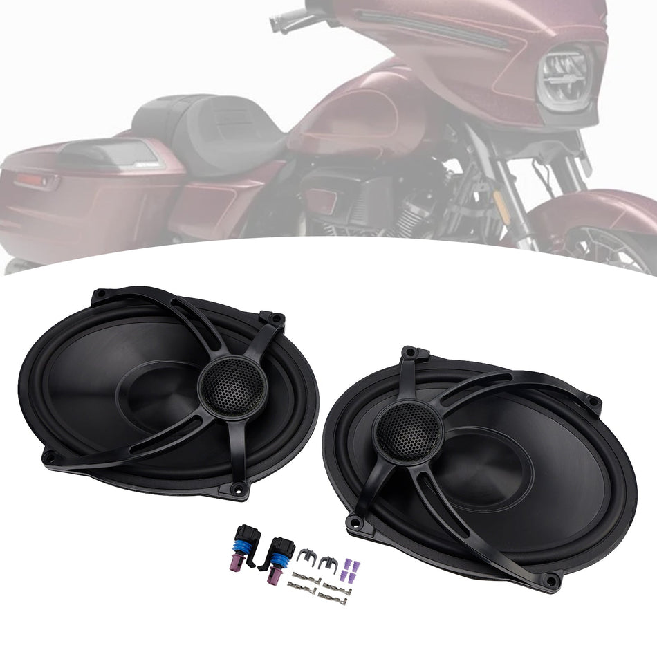 1994-2024 ツーリング ロードグライド FLHR 2X 5インチ×7インチ サドルバッグリッドスピーカーキット