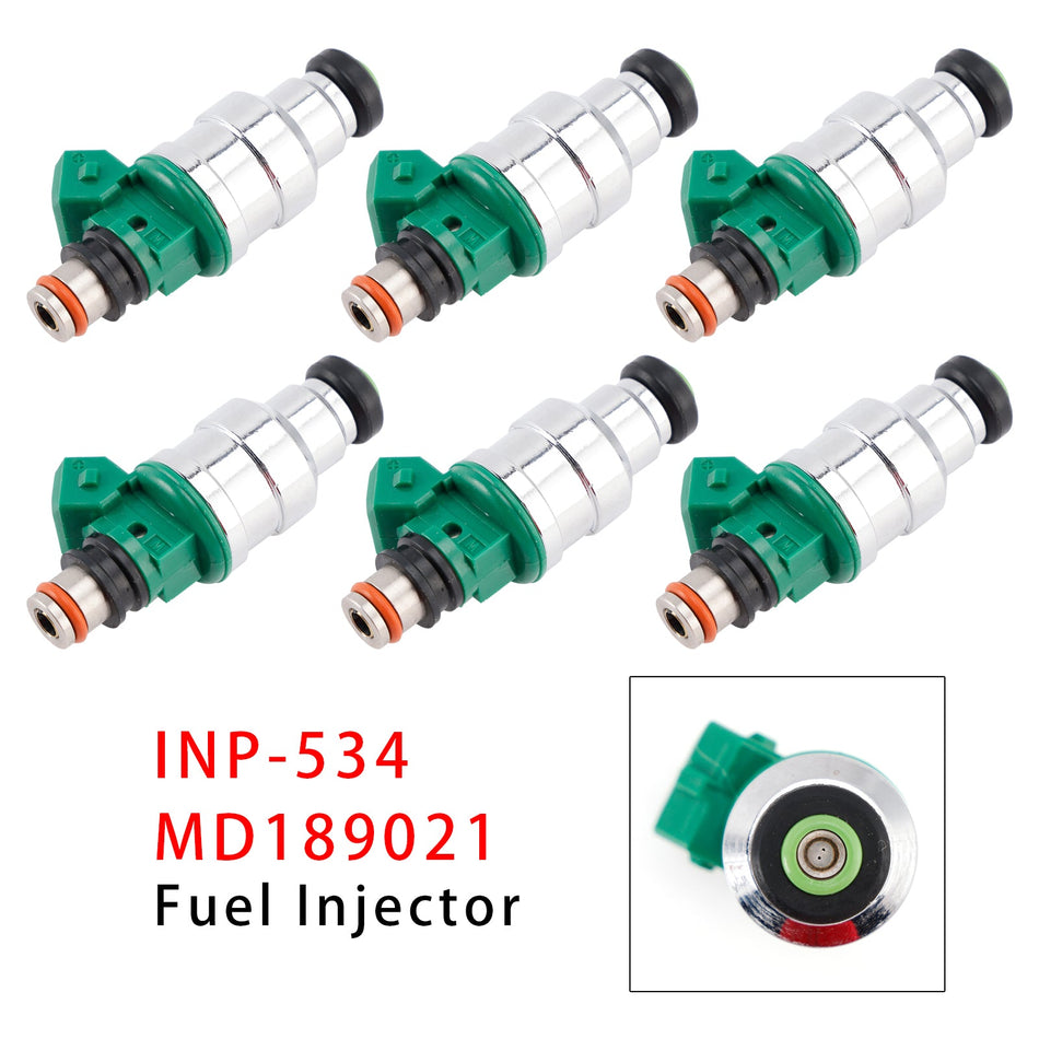 三菱モンテロ 1994-1996 3.5L V6用燃料インジェクター 6個セット INP-534 MD189021