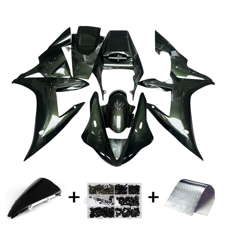 インジェクションフェアリングキット ボディワーク プラスチック ABS ヤマハ YZFR1 YZF-R1 2002-2003用