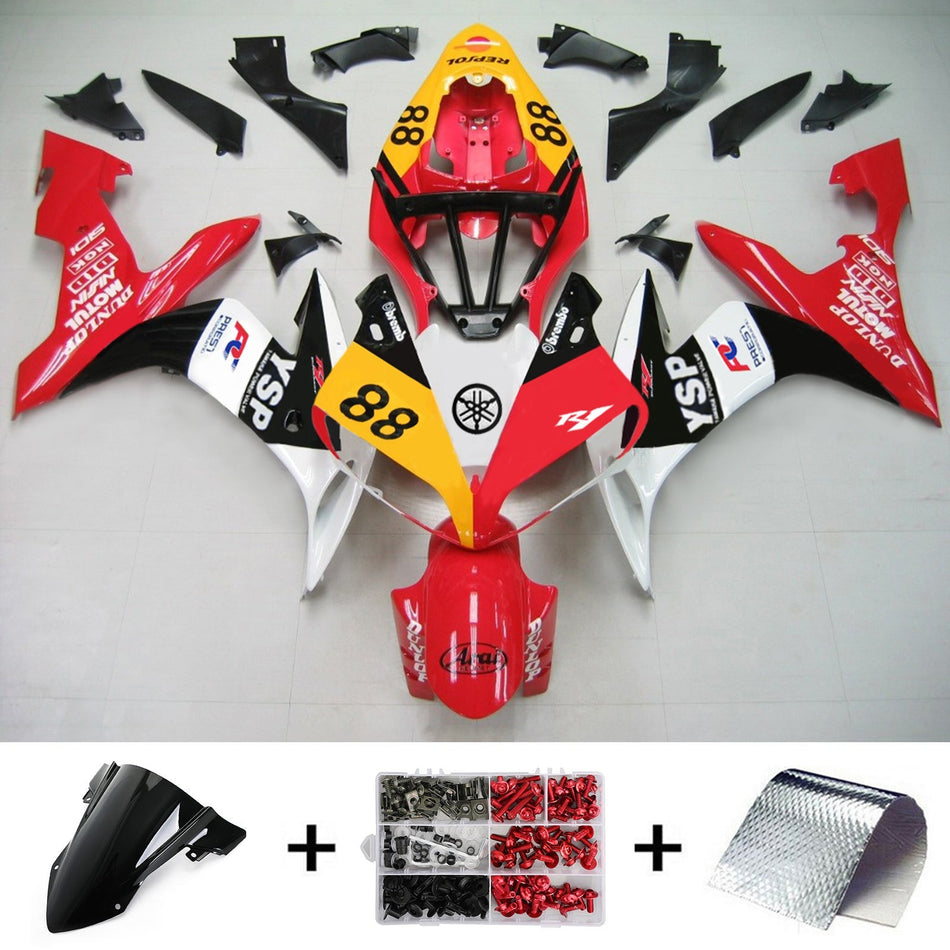 2004-2006 ヤマハ YZF 1000 R1 インジェクションフェアリングキット ボディワーク プラスチック ABS #138