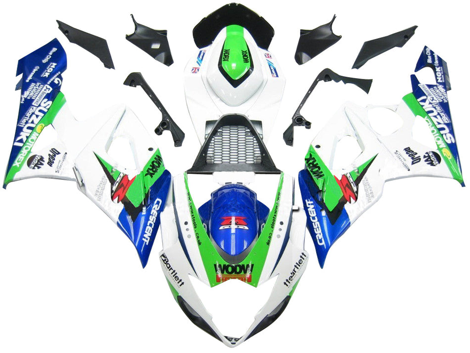 2005-2006 スズキ GSXR 1000 マルチカラー クレセント レーシング フェアリング ジェネリック