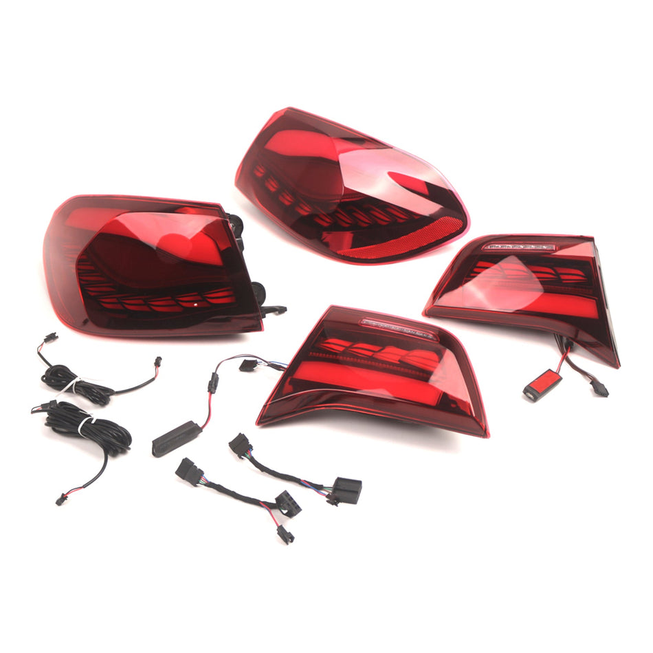 2013 2014-2020 BMW F32 (クーペ/コンバーチブル) L&amp;R レッド LED テールライト リアランプアセンブリ 63217296100 63217296099