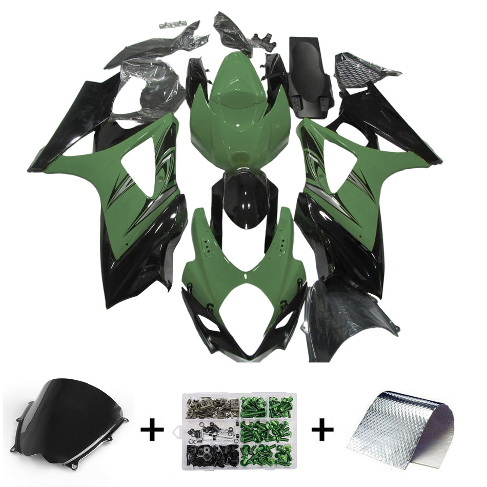 スズキ GSXR1000 2007-2008 K7用 インジェクションフェアリングキット ボディワーク プラスチック ABS
