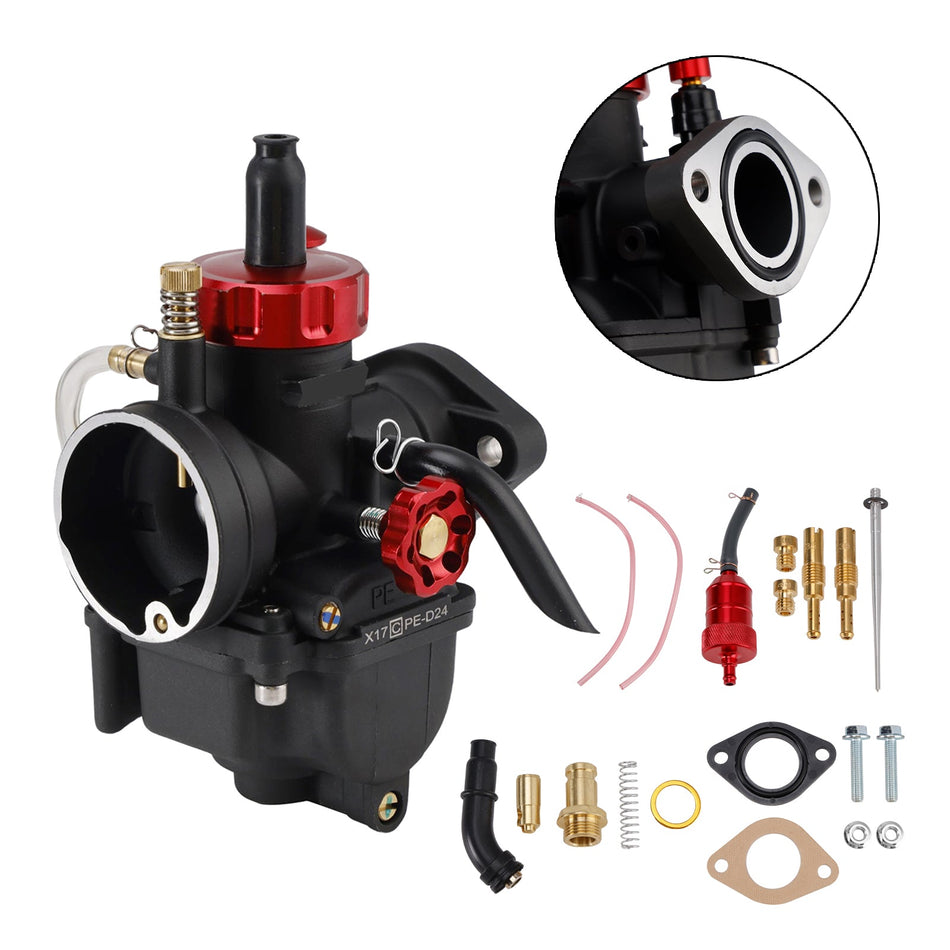 ATVキャブレターキャブ24mm 140cc-150cc オートバイダートバイクゴーカート用