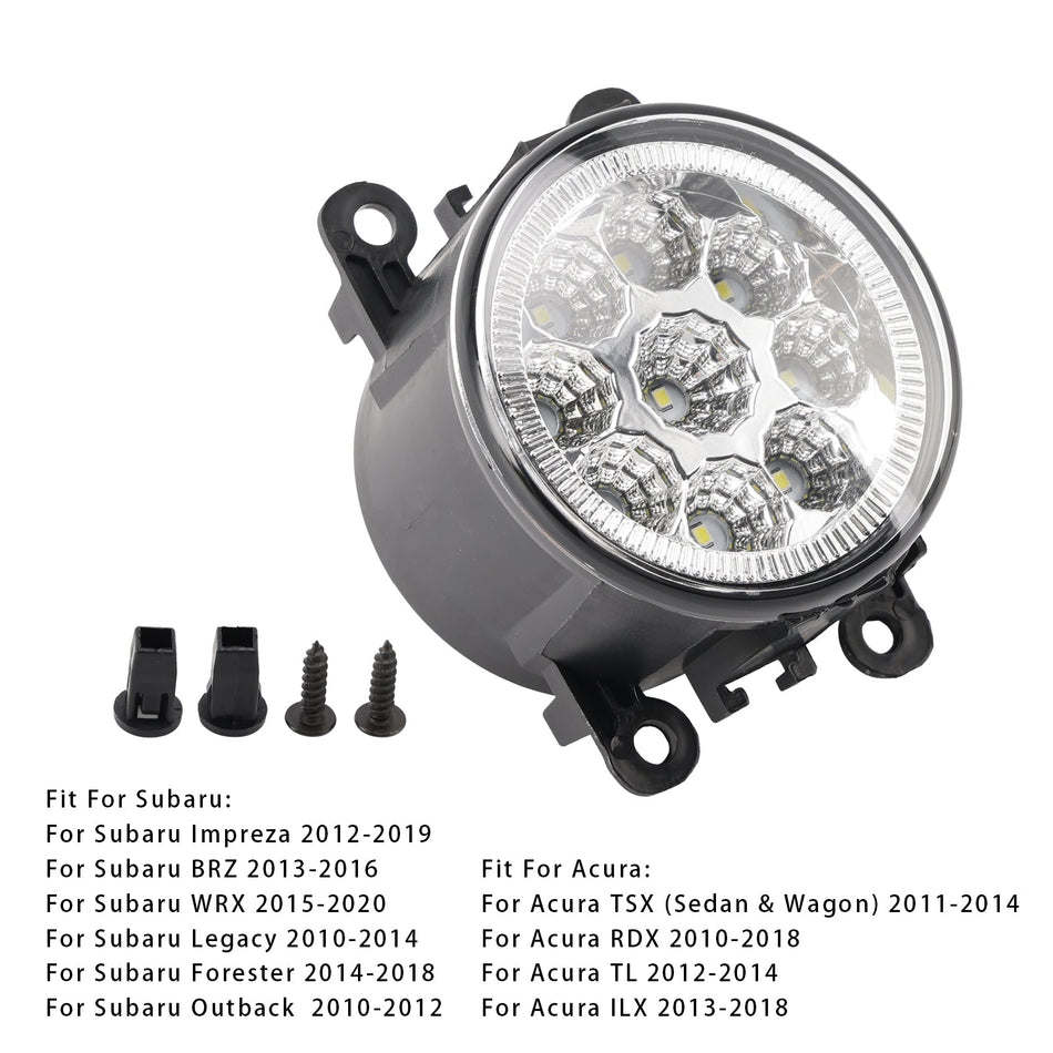 フォード フォーカス フィエスタ C-Max 84501AJ00A用 9 LED デイタイムランニングフォグランプ