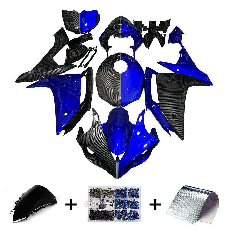 ヤマハ YZFR1 YZF-R1 2007-2008 用 インジェクションフェアリングキット ボディワーク プラスチック ABS