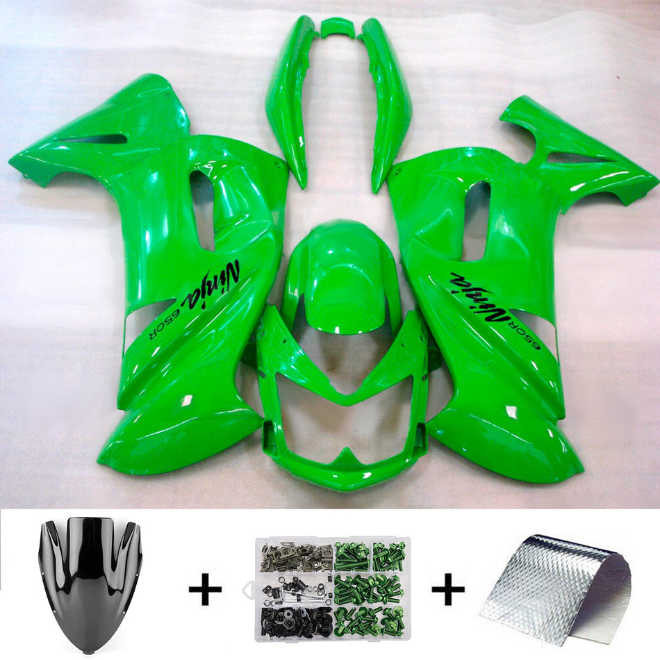 カワサキ Ninja650 ER-6F EX650 2006-2008 用 インジェクションフェアリングキット プラスチック