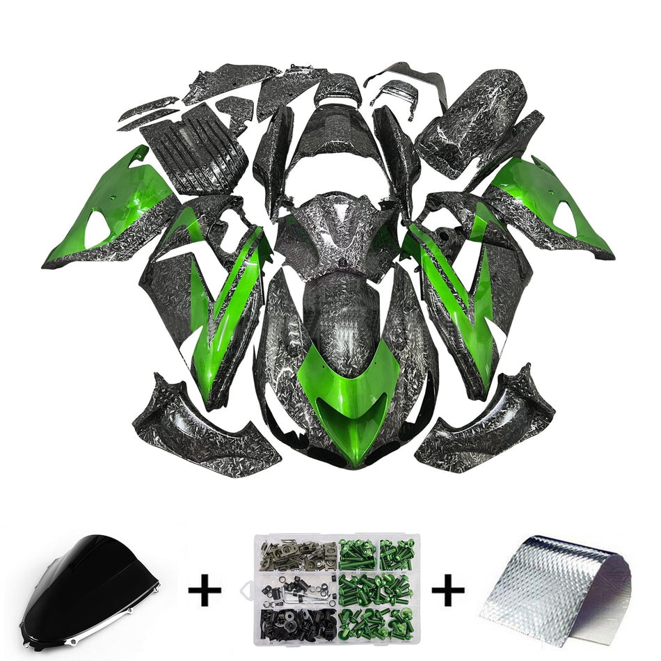 インジェクションフェアリングキット ボディワーク Kawasaki ZX14R ZZR1400 2006-2011 に適合