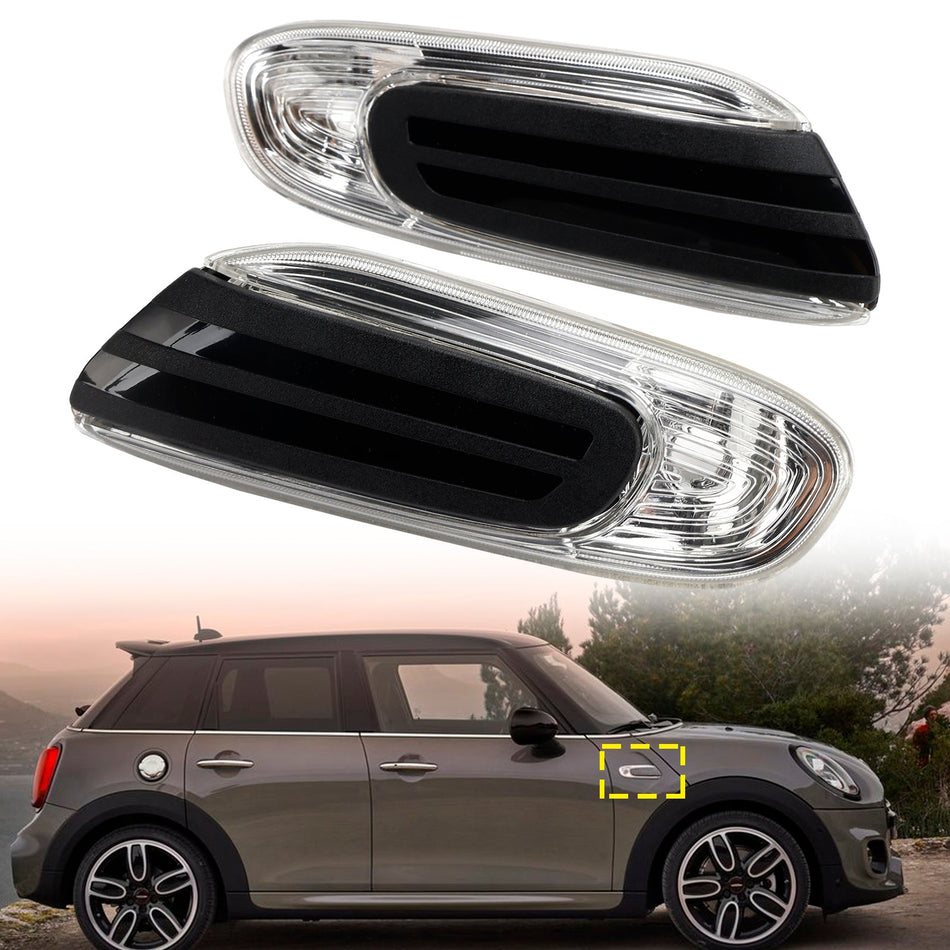 BMW Mini F55 F56 F57用 方向指示灯 追加 ホワイト 2個