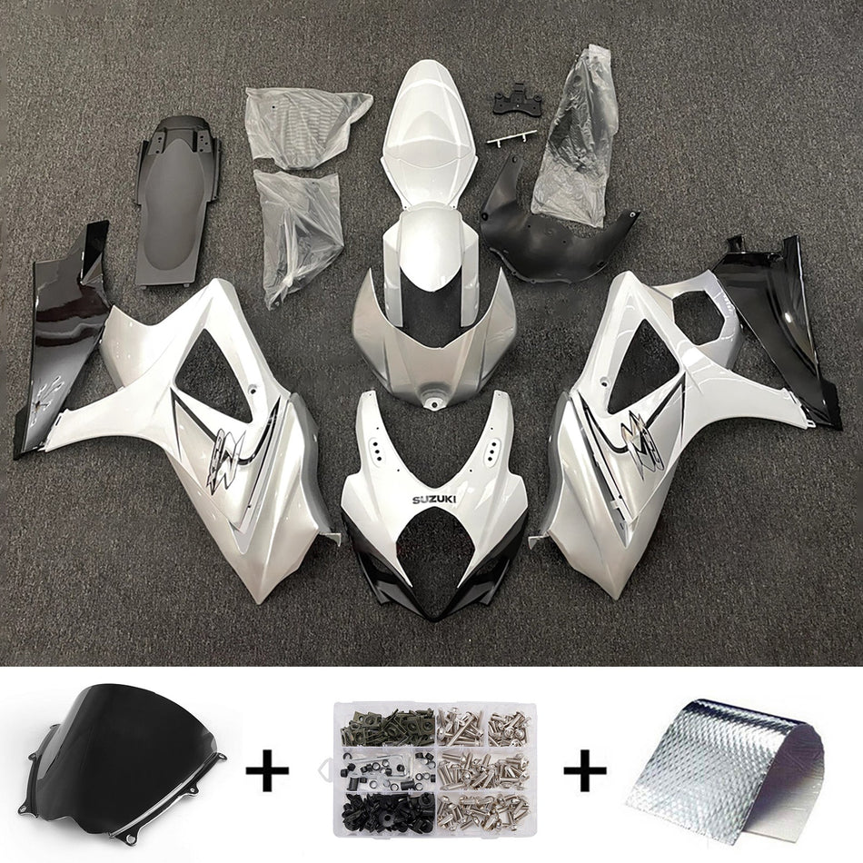 スズキ GSXR1000 2007-2008 K7用 インジェクションフェアリングキット ボディワーク プラスチック ABS