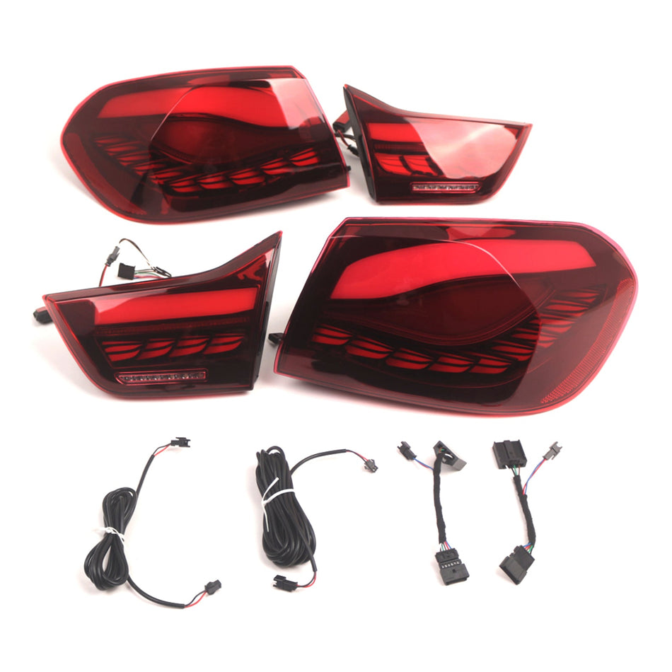 BMW 4 M4 GTS F32 F33 F82 F36 F83用 L&amp;R レッド LED テールライト リアランプアセンブリ