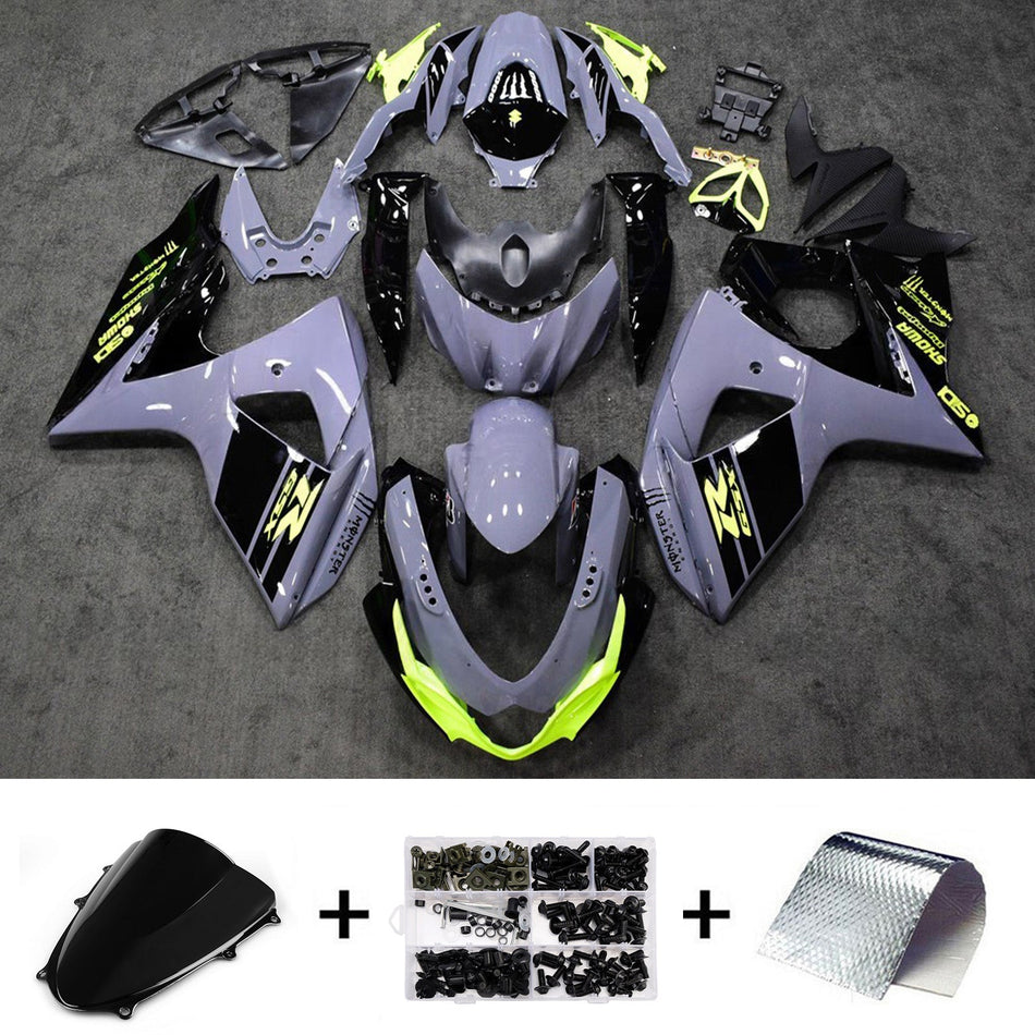 スズキ GSXR1000 2009-2016 K9用 インジェクションフェアリングキット ボディワーク プラスチック ABS