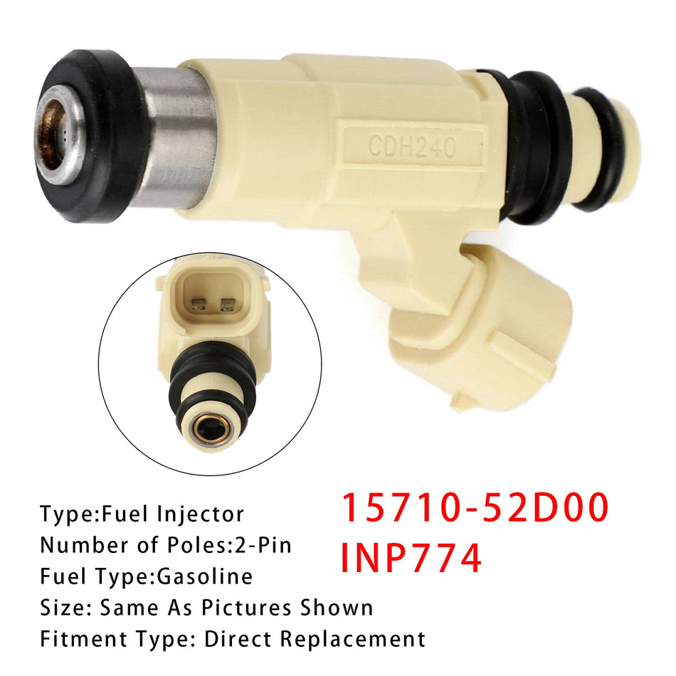 スズキ グランド ビターラ XL-7 2.7L 01-06 15710-52D00 INP774 用燃料インジェクター 1個