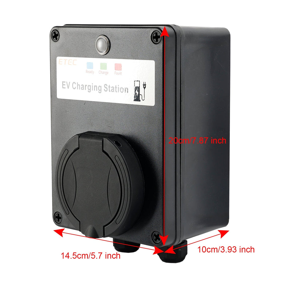 EV 充電器 充電ウォールボックスユニットソケット Rapid EV WallBox 32A 22KW タイプ2 IP65
