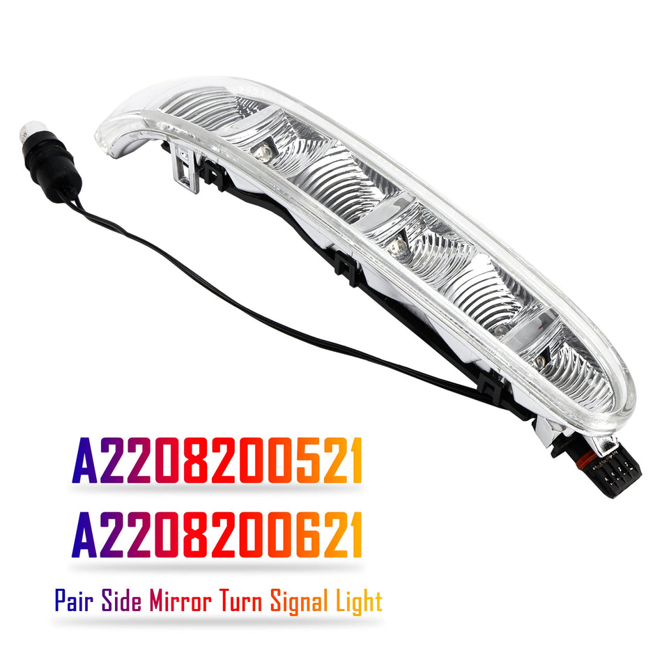 メルセデス・ベンツ W220 W215 CL55 CL500 CL600 用 ペア サイドミラー ターンシグナルライト