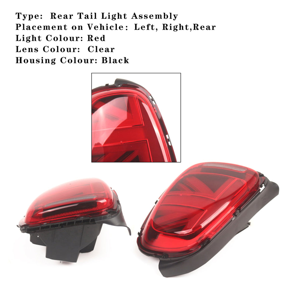L&amp;R LEDテールライトランプ Mini Cooper F55 F56 F57 2014-2023 レッド