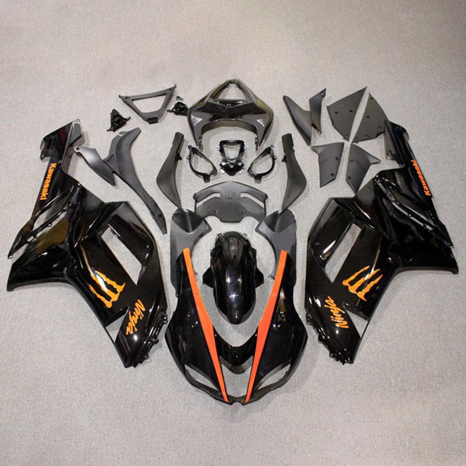 インジェクションフェアリングキット ボディワーク プラスチック ABS カワサキ ZX6R 636 2007-2008 に適合