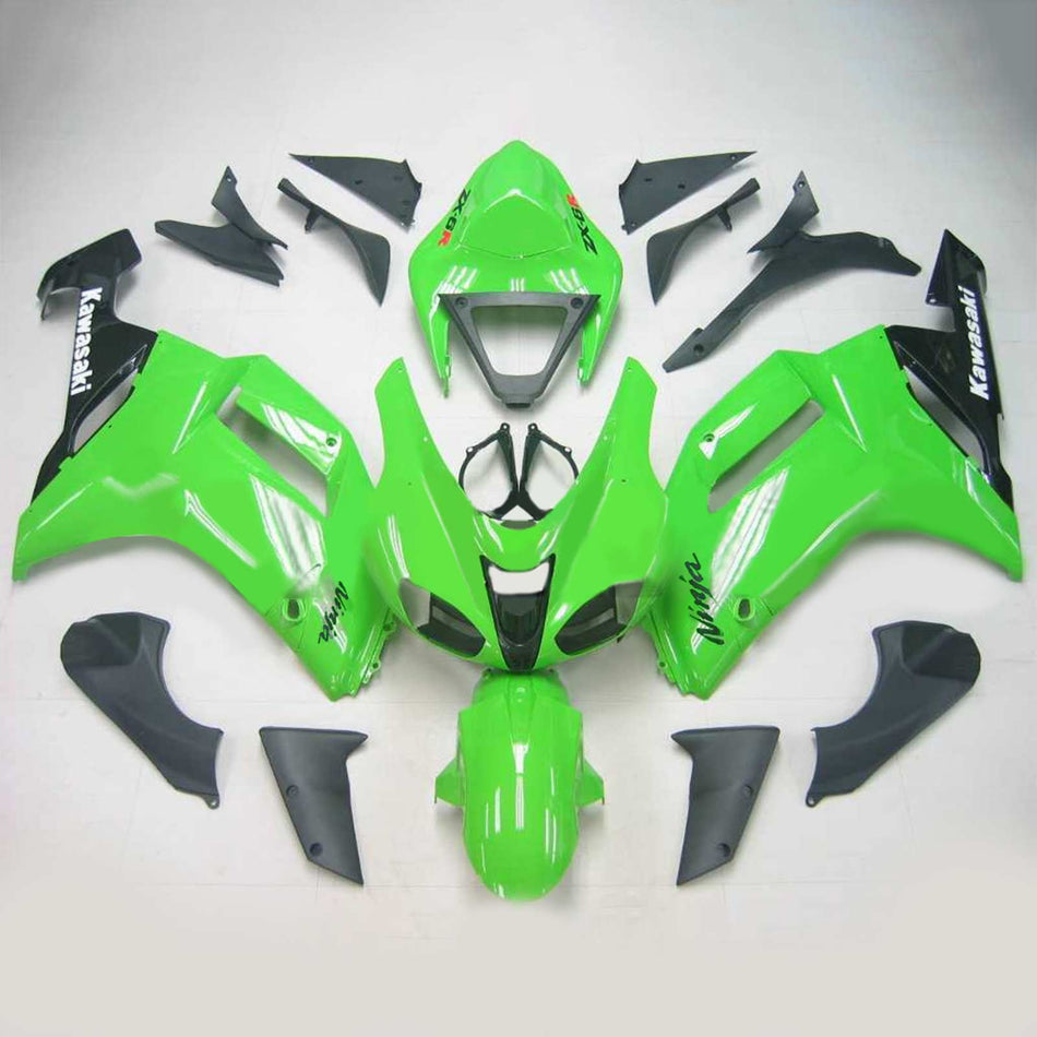 2007-2008 カワサキ ZX6R 636 Amotopart インジェクションフェアリングキット ボディワーク プラスチック ABS #112