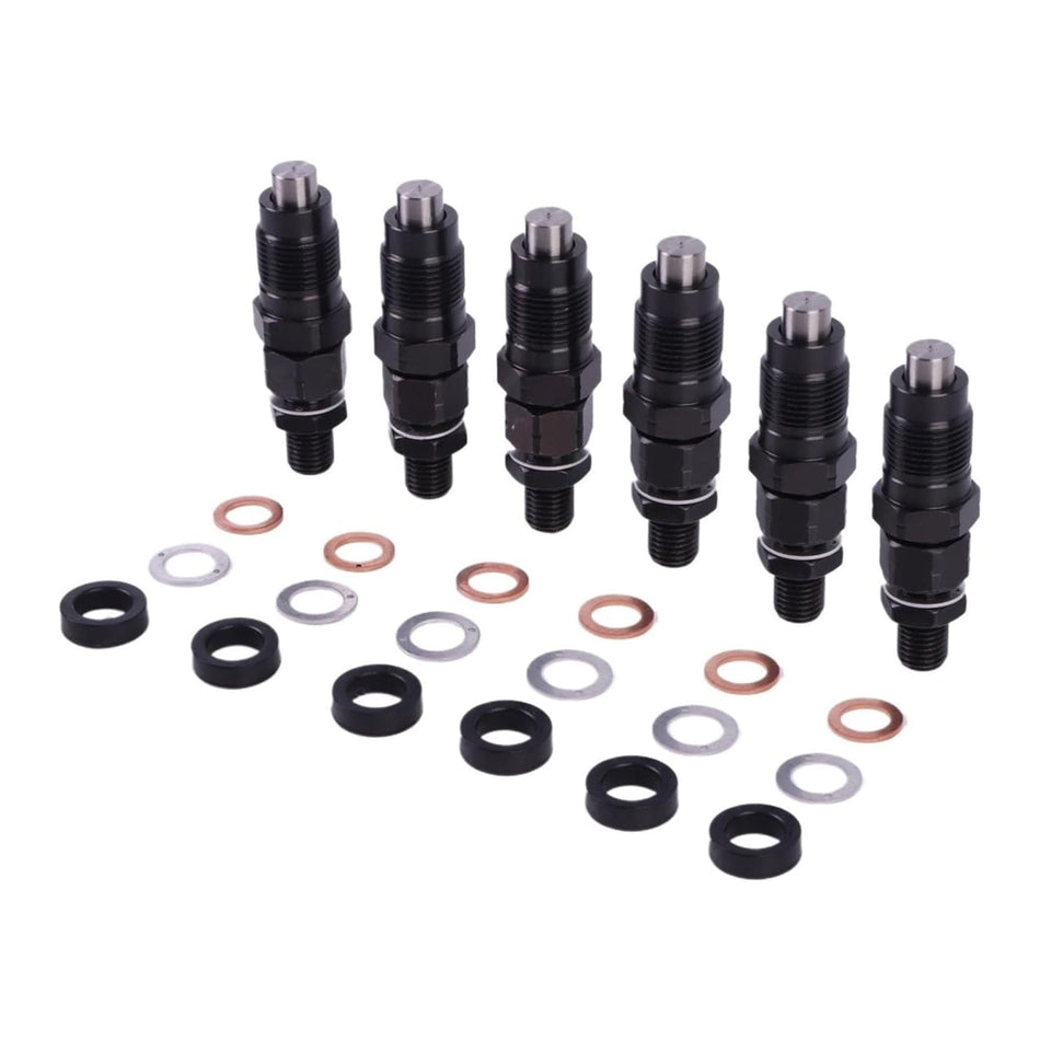 トヨタ 3L ハイラックス ハイエース 2.8L エンジン用 燃料インジェクター 6個 23600-59105