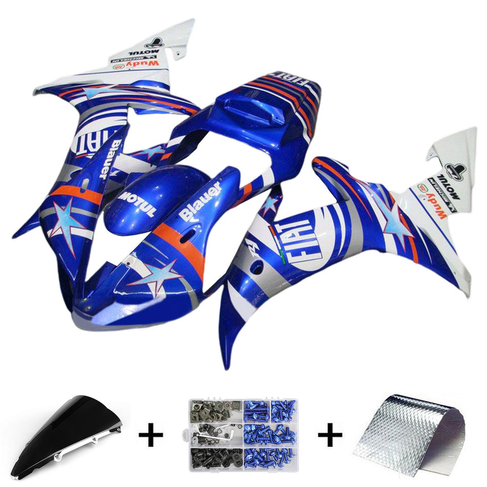 2002-2003 ヤマハ YZF 1000 R1 インジェクションフェアリングキット ボディワーク プラスチック ABS