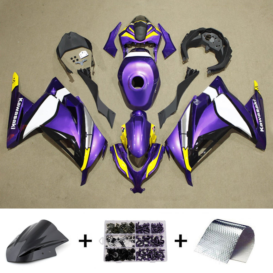 インジェクションフェアリングキット ボディワーク プラスチック ABS カワサキ EX300 Ninja300 2013-2024 に適合