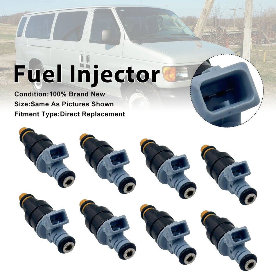 フォードF250（1991-1996年式）、F350 7.5L（1991-1997年式）用燃料インジェクター8個セット 0280150947