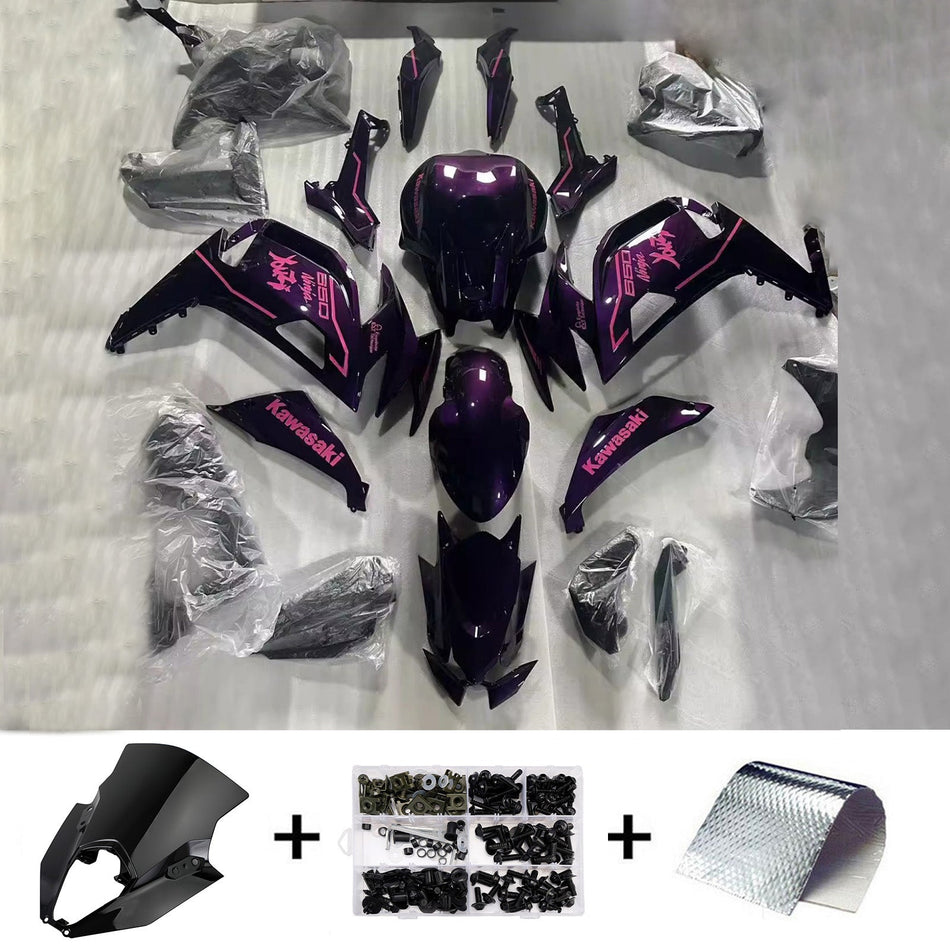 インジェクションフェアリングキット ボディワーク ABS カワサキ ER-6F Ninja650 2020-2025 に適合