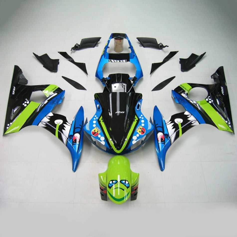 2003-2004 ヤマハ YZF 600 R6 2006-2009 R6S インジェクションフェアリングキット ボディワーク プラスチック ABS #145