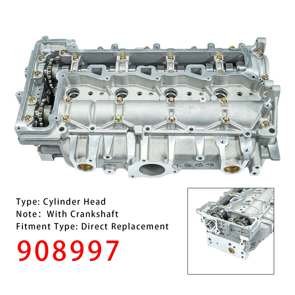プジョー オペル 2.0 TDCI AHH ヒッチ EHZ DW10F 4WZ シリンダー ヘッド 908997 18643