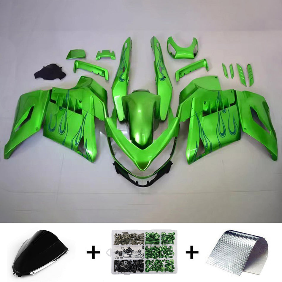 インジェクションフェアリングキット ボディワーク Kawasaki ZX14R ZZR1400 2006-2011 に適合
