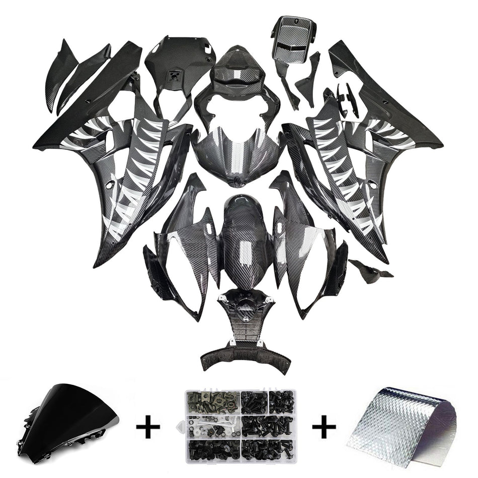 インジェクションフェアリングキット ボディワーク プラスチック ABS ヤマハ YZFR6 YZF-R6 2006-2007用