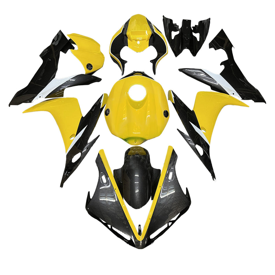 インジェクションフェアリングキット ボディワーク プラスチック ABS ヤマハ YZFR1 YZF-R1 2004-2006用