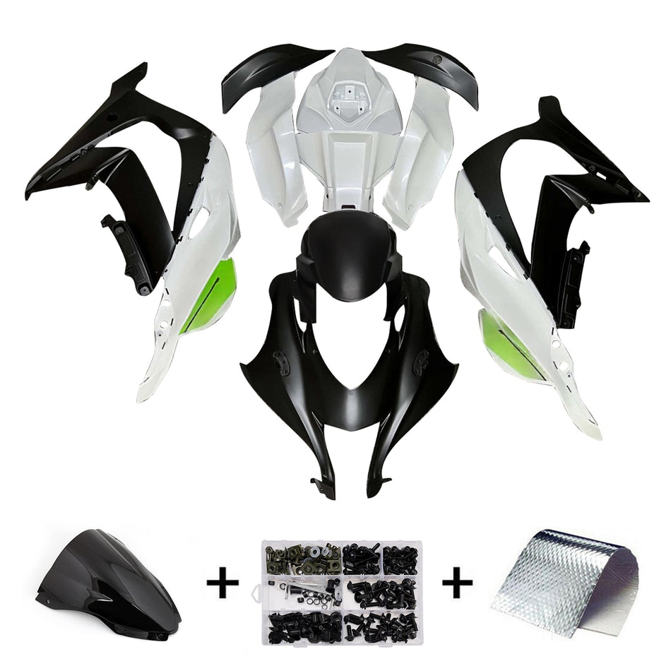 インジェクションフェアリングキット ボディワーク プラスチック ABS カワサキ ZX10R 2016-2020 に適合