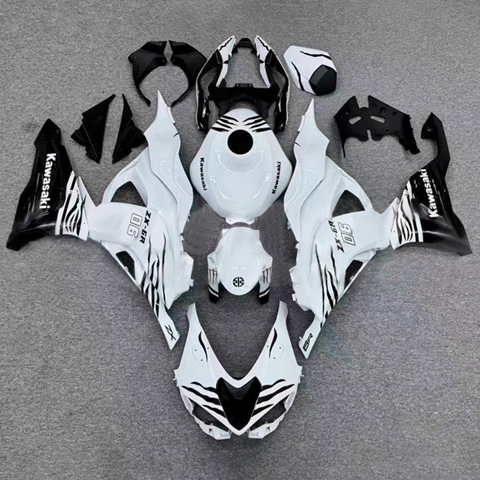 インジェクションフェアリングキット ボディワーク プラスチック ABS カワサキ ZX-6R 2024-2025 に適合