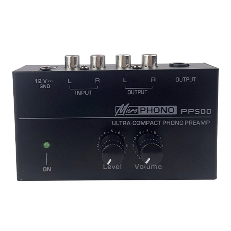 PP500 フォノプリアンプ LPレコードターンテーブル用レベルボリュームコントロール付き