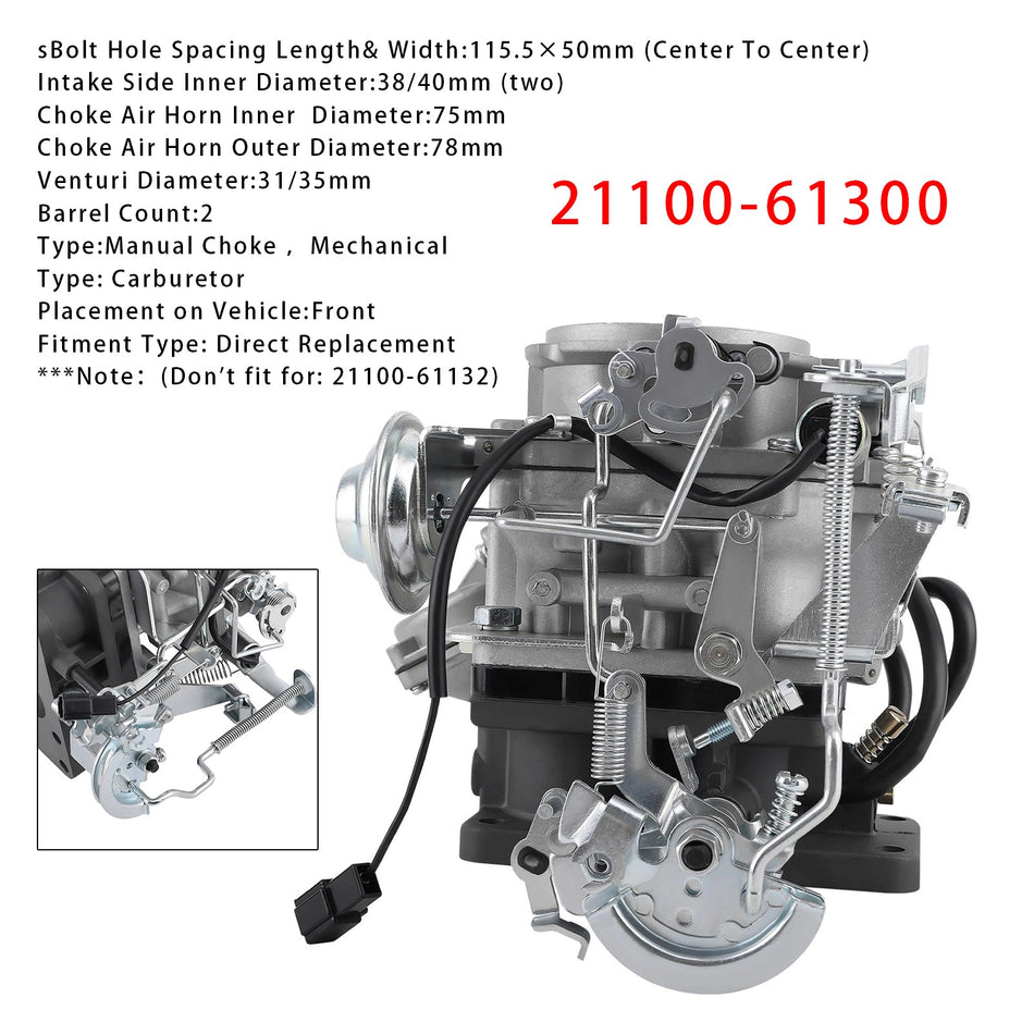 1984-1992 トヨタ 3F ランドクルーザー FJ62 FJ70 FJ73 キャブレター キャブ 21100-61300