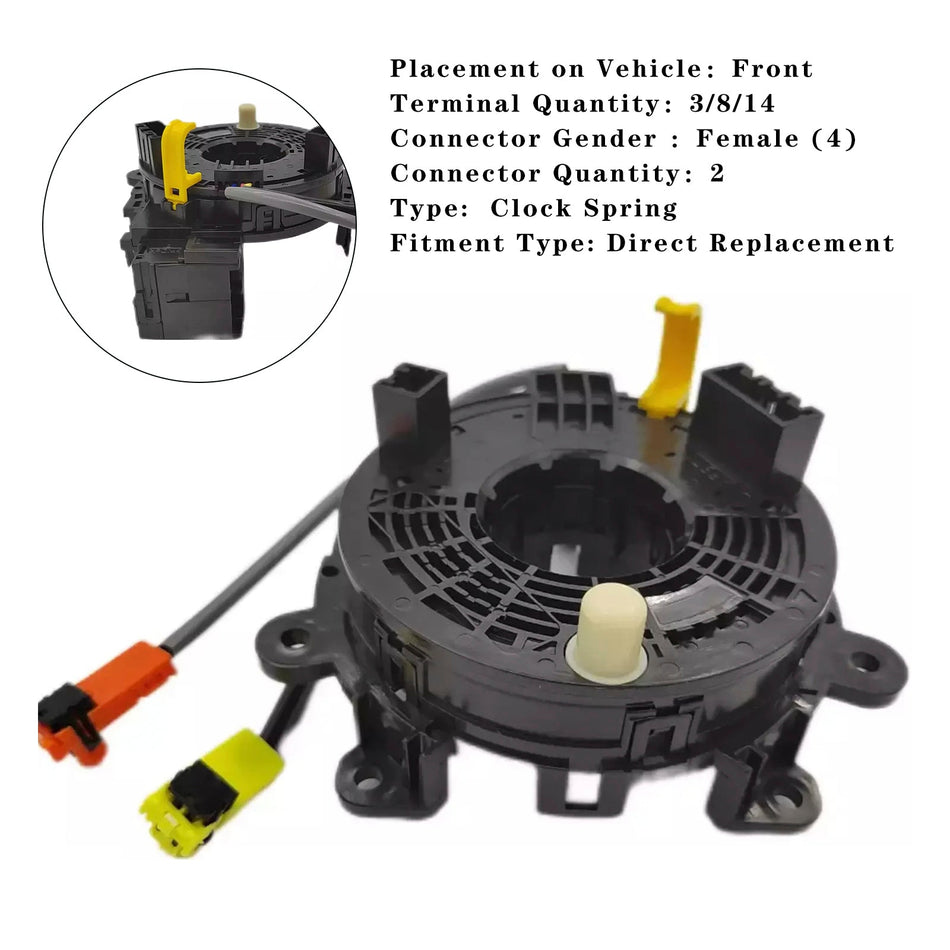 2014-2019 セントラ ヴァーサ &amp; ヴァーサ ノート クロックスプリング 25554-3SG0A クルーズコントロール&amp;ファンクション付き 25554-3SG0A