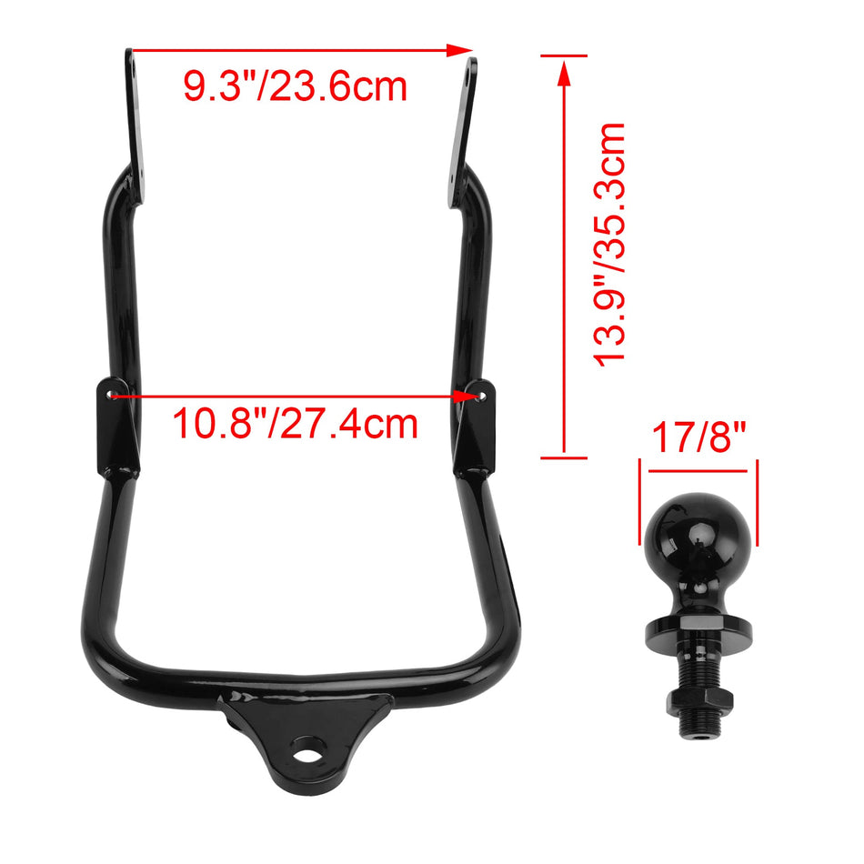 レシーバートレーラー牽引ヒッチ ツーリング エレクトラ ストリート グライド FLHX 2009-2023 ブラック