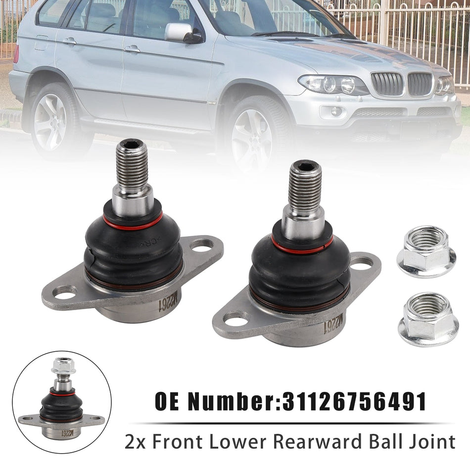 BMW X5 E53 2000-2006 全モデル用 フロントロアリアワードボールジョイント 2個 31126756491