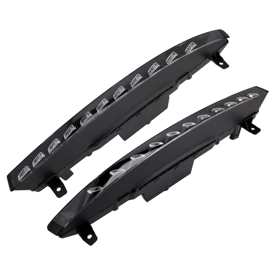 2010-2015 アウディ スポーツバージョン Q7 ペア フロントバンパー 11 LED ターンシグナル フォグランプ
