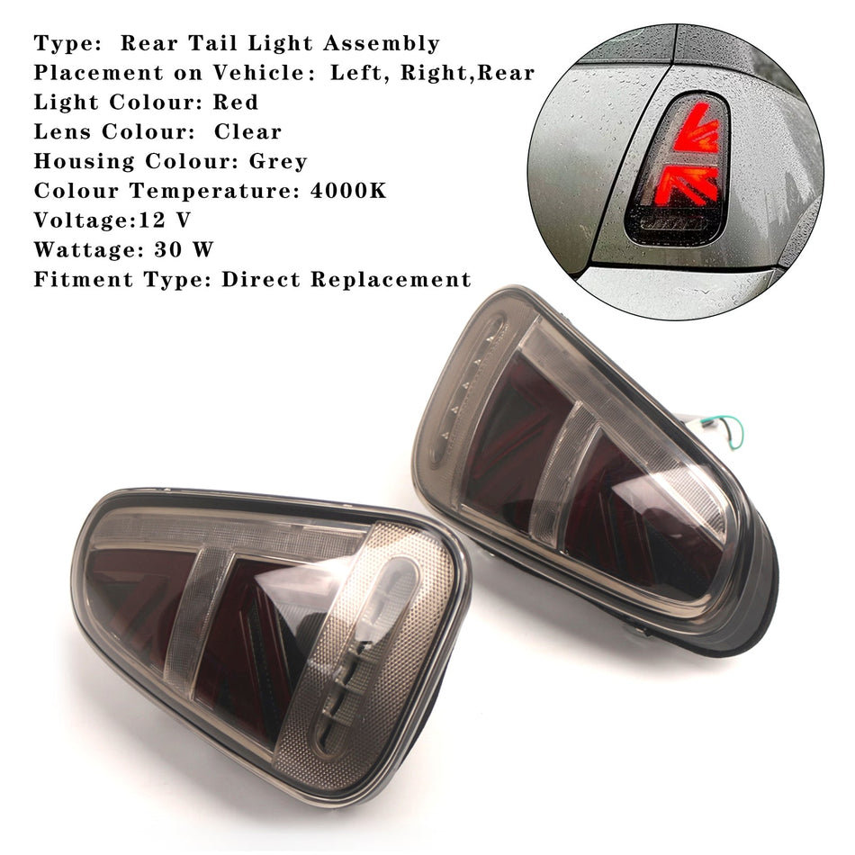 2001 2002 2003 2004 2005 2006 BMW ミニ クーパー R50 R52 R53 L&amp;R LED テールライト（ターンシグナルランプ付き）
