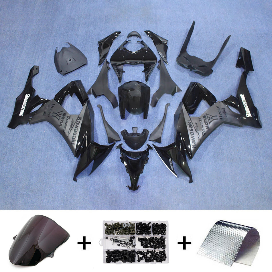 インジェクションフェアリングキット ボディワーク プラスチック ABS カワサキ ZX10R 2008-2010 に適合