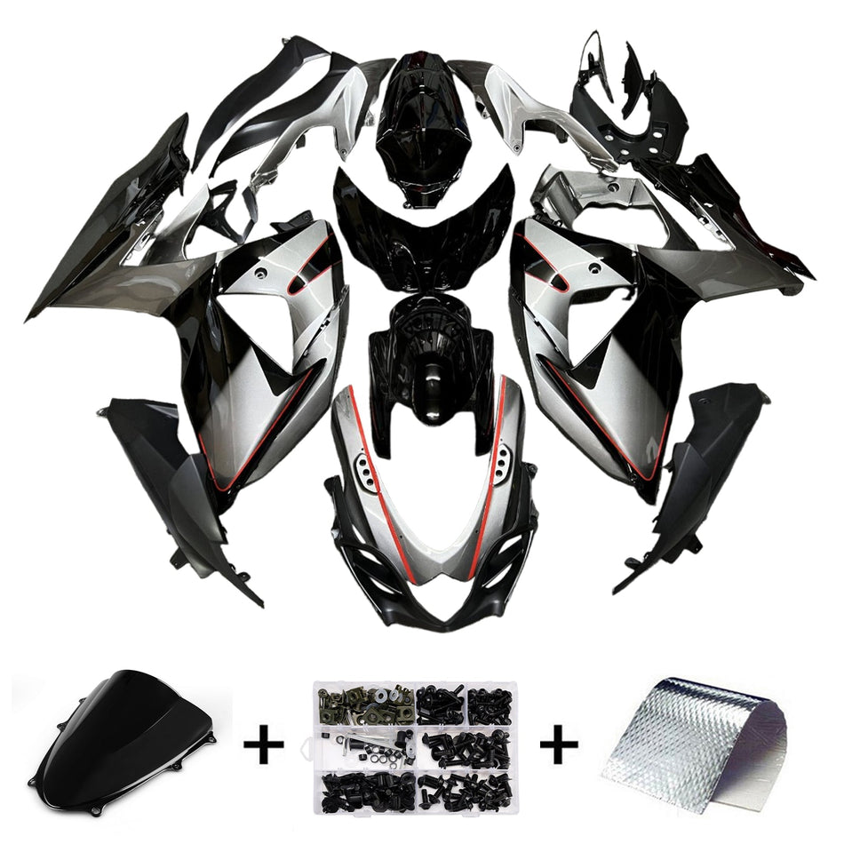 スズキ GSXR1000 2009-2016 K9用 インジェクションフェアリングキット ボディワーク プラスチック ABS