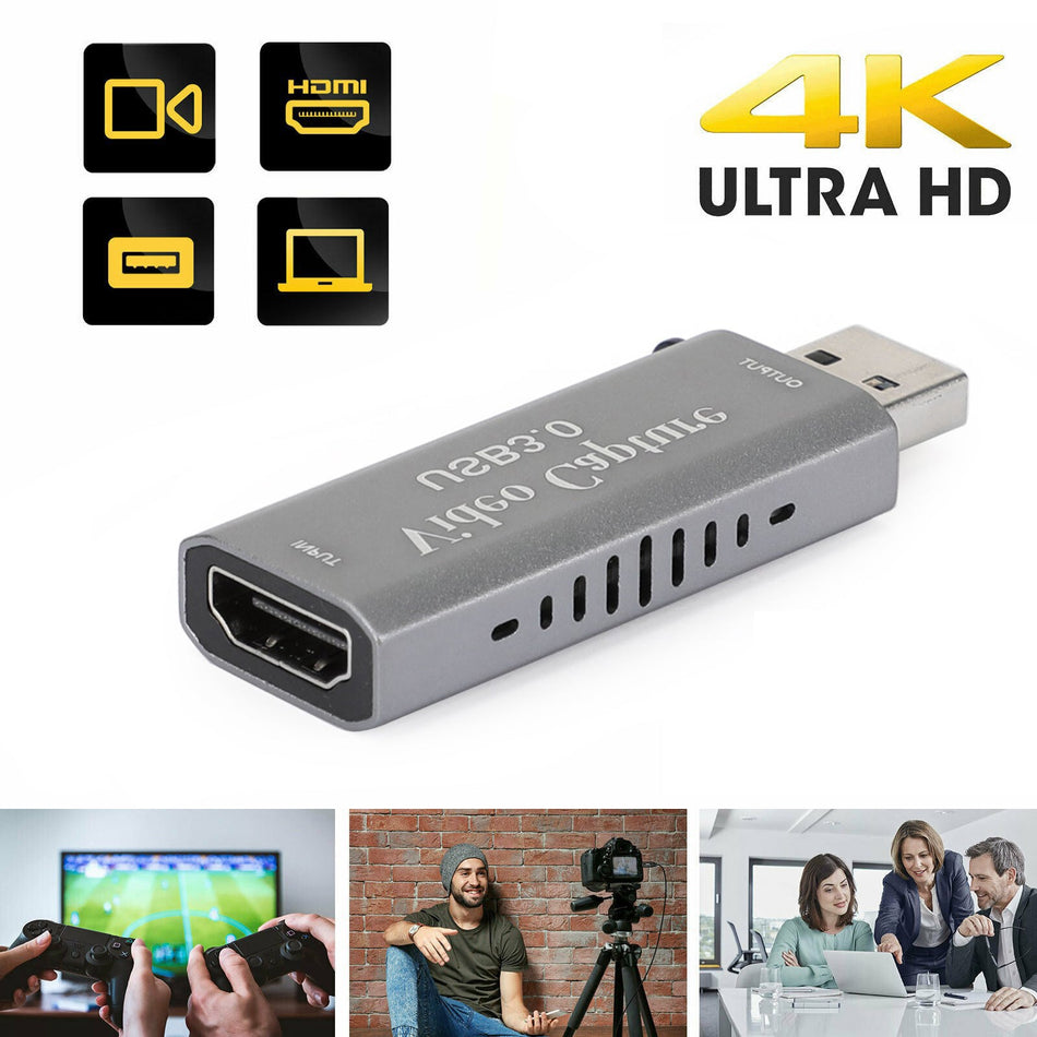 4K 1080P HD USB 3.0 ビデオキャプチャカードデバイス プラグアンドプレイ ライブストリーミング