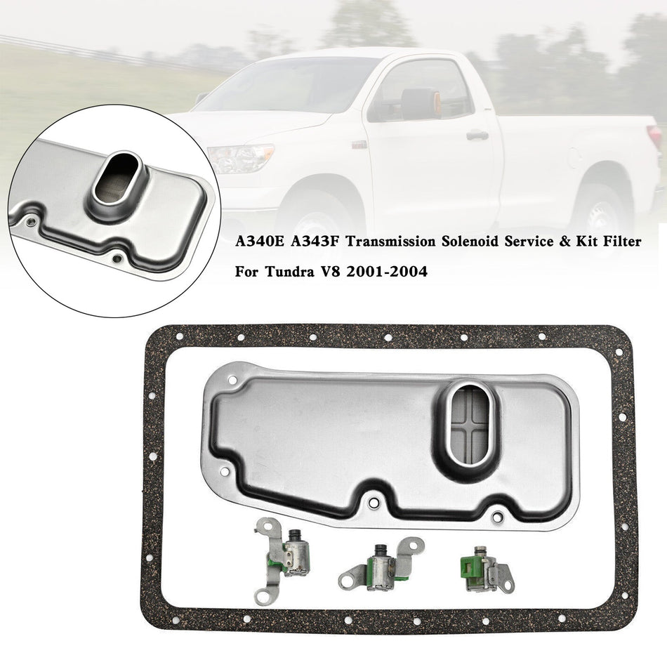 2000-2004 4ランナー 4WD A340E A343F トランスミッションソレノイドサービス&amp;キットフィルター