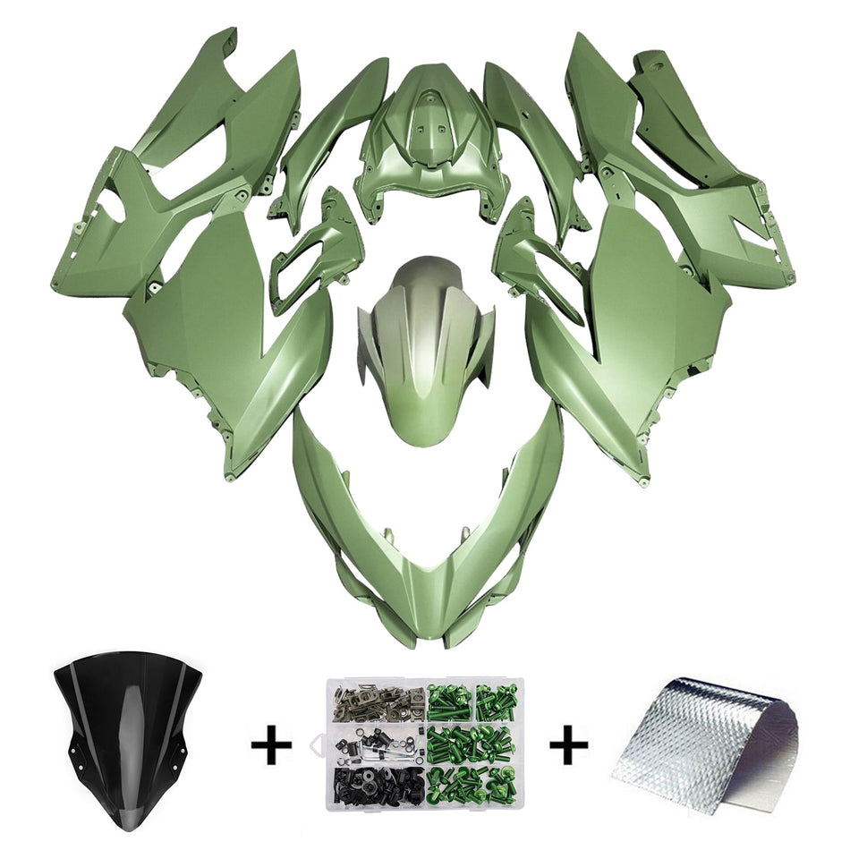 インジェクションフェアリングキット ボディワーク プラスチック ABS カワサキ EX400 Ninja400 2018-2024 に適合