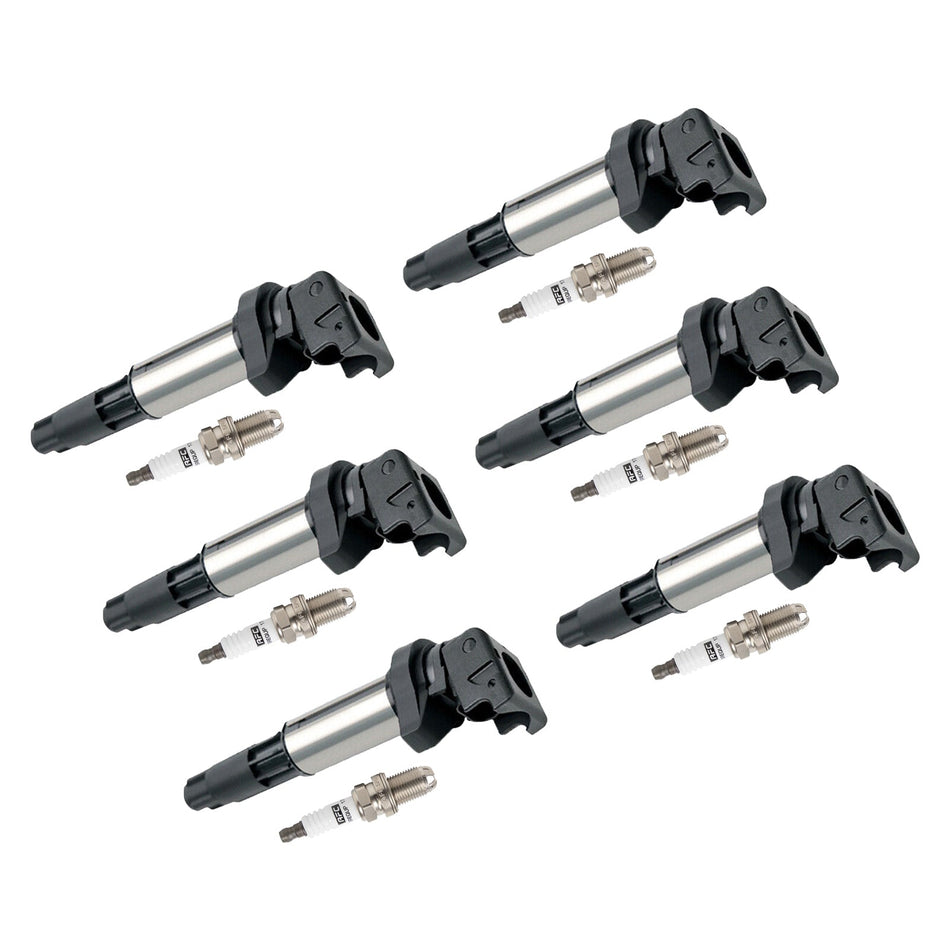 2003-2010 BMW X5 E53/E70 I6 3.0L ガソリン 6x イグニッションコイル+スパークプラグ UF515 UF522 12130390064