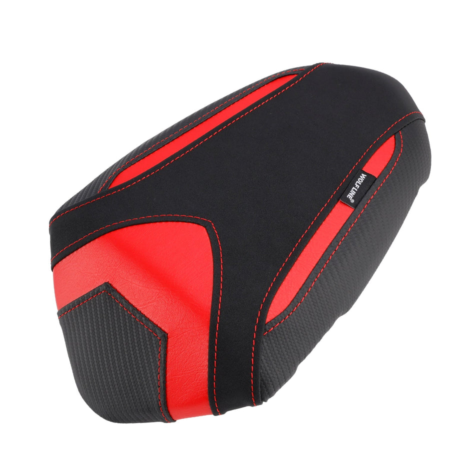 2019-2024 トライアンフ ストリートトリプル リア 765 765S 765R パッセンジャーシートクッション PU ピリオン フラットブラック